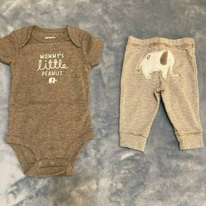 Carter's 2piece tan/brown